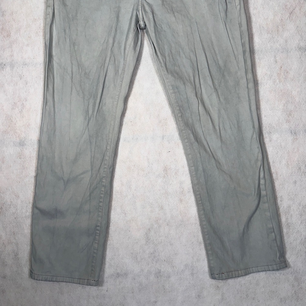 Joseph Abboud Pants Mens 34x30 Light Gray Good Casual Five Pocket Geometric - Picture 4 of 16